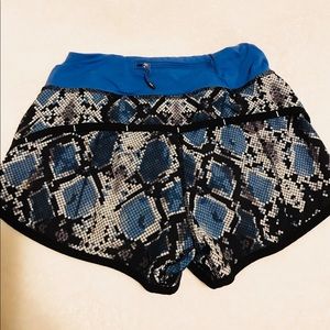lulu snakeprint shorts